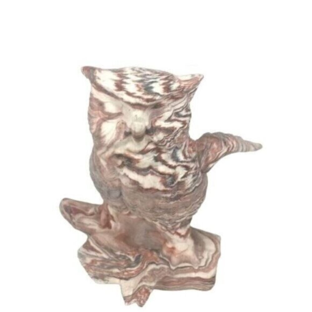 Vintage Comanche Pottery Owl Bird Statue